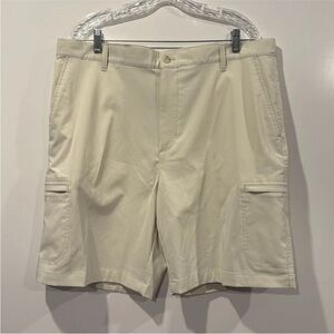 Chaps Golf Beige 9” Shorts Flat Front Zip Pockets Mens‎ Size 38 (1126)